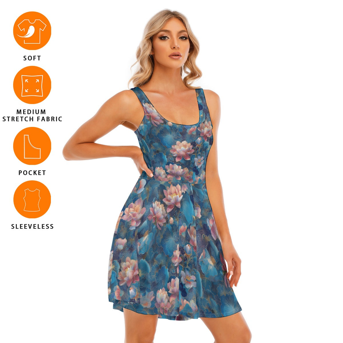All-Over Print Women's Tank Vest Dress