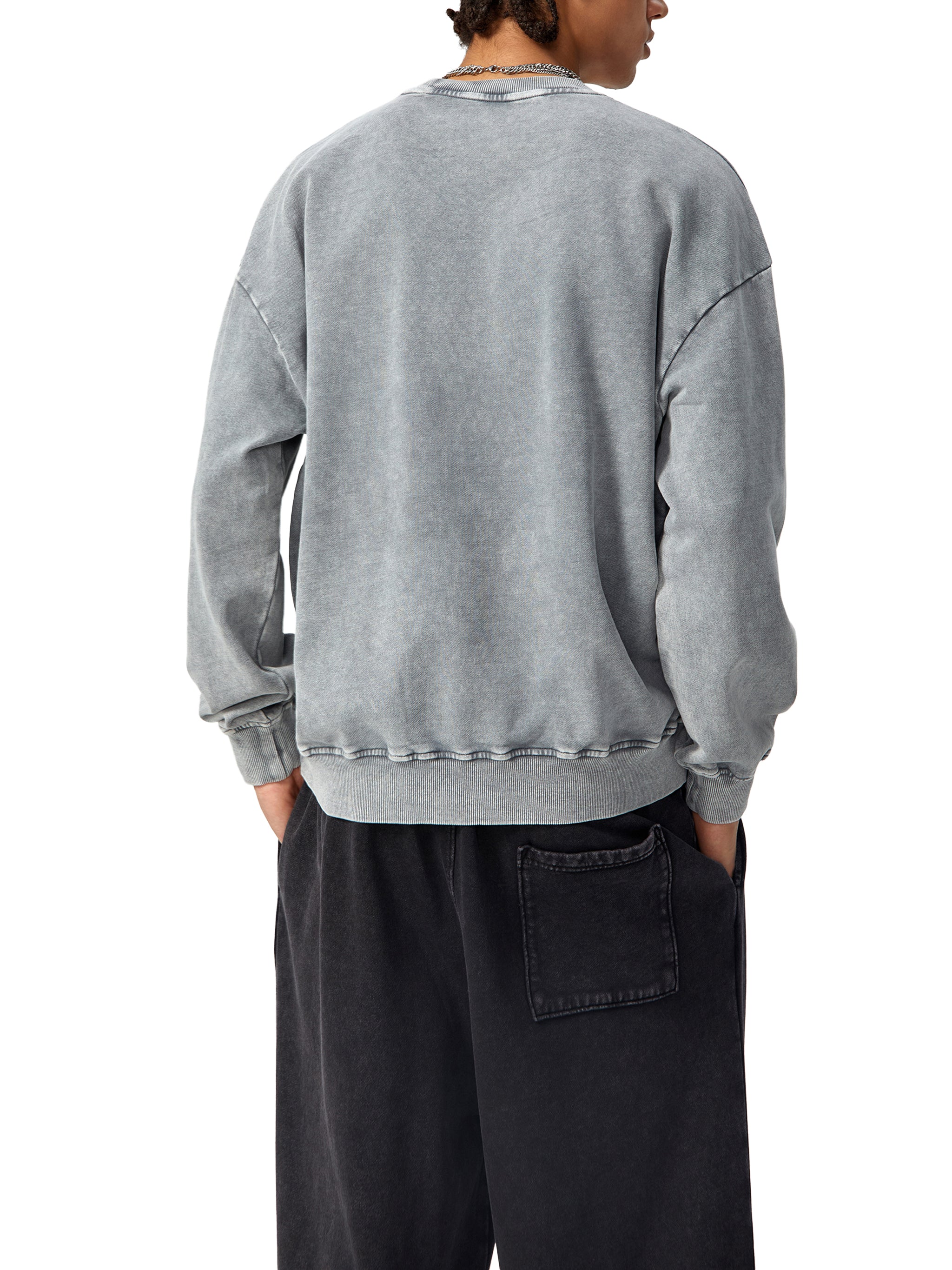 Snow Washed Oversized Sweatshirt